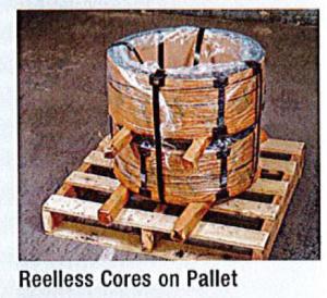 Reelless Cores On Pallet